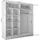 ax living Schwebetürenschrank Cabinio 200 x 216,1 x 61 cm Beige