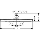 Hansgrohe Crometta S 240 1jet 26723670,