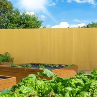 Peviasot PVC Sichtschutzmatte 160x300cm mit Kabelbindern, Sichtschutzzaun Verstärkung Innen, Sichtschutz Wetterfest, Windschutz UV-beständig, ohne Bohren für Balkon Garten und Terrasse, Bambus