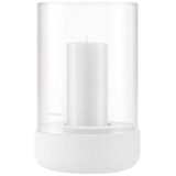 BLOMUS Calma Kerzenständer Glas, Kunststoff Weiß