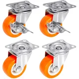 PRIOstahl Möbelrollen 38 mm Orange