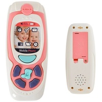 Moni Musikspielzeug Babytelefon K999-72G Tasten, Melodien, blinkende Lichter rosa