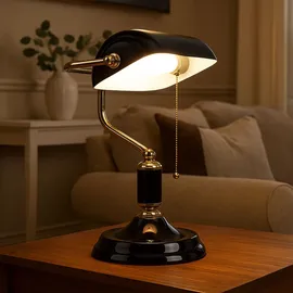 GLOBO Bankerlampe Gold