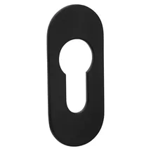 SOTech Kleberosette oval selbstklebend Edelstahl Schwarz