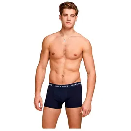 JACK & JONES Boxershorts blau/grau/schwarz M 5er Pack