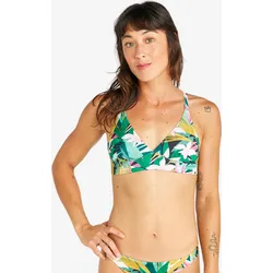 Bikini-Oberteil Bustier Damen - Bea Tropical grün GRÜN 75 C