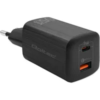 Qoltec 50766 65w Usb-a-und Usb-c-wandladegerät - Black