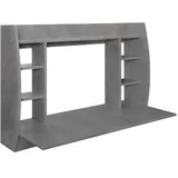 ML-Design Wandschreibtisch in Grau-Beton 110x75x48 cm Hängeschreibtisch