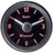 EQUUS 656789 Kfz Einbauinstrument Quarz-Uhr analog 4 LEDs Blau, Grün, Gelb, Rot 52mm