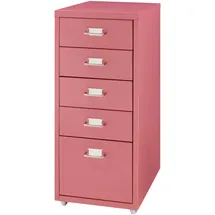 [en.casa] Kökar Schubladenschrank 69 x 28 x 41 cm Wassermelonenrot