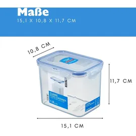 Lock & Lock Frischhaltedose rechteckig transparent 151 x 108 x 117 mm 1 l