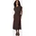 Ragwear Plisseekleid Sommerkleid Braun 38