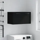 Gecheer Wandschrank Hängeschrank Badschrank Küchenschrank Medizinschrank Schwarz 60x36,5x35 cm Holzwerkstoff