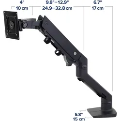 Ergotron HX Monitor Arm mit HD-Gelenk schwarz