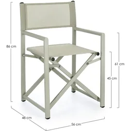 BIZZOTTO Taylor Regiestuhl 56 x 48 x 86 cm grün 2 St.