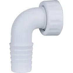 Schlauchtülle (Ausführung: Schlauchtülle für alle PP-Siphons weiß 3/4'' 90°)