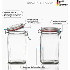 Thats Shopping Einmachglas 1,5 L 4 St.