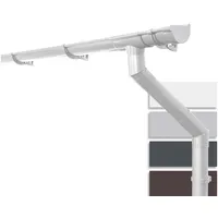 Inefa Dachrinnen Set PVC 6m NW 100 halbrund für