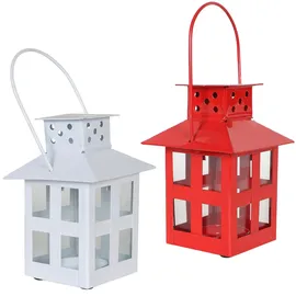 Marrakesch Orient & Mediterran Interior 3er Set Skandinavisches Design Mini Laterne Skagen Weiss