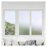 vidaXL Selbstklebende Fensterfolie Frostiges Grau 90 x 1000 cm PVC