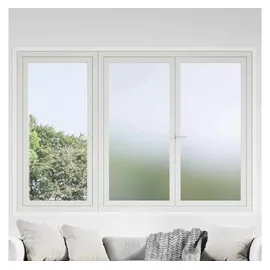 vidaXL Selbstklebende Fensterfolie Frostiges Grau 90 x 1000 cm PVC