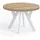 dekori.interiors Runder Ausziehbarer Tisch Ø 100/150 cm Eiche Sonoma/Weiß