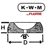Selva KWM by FLUME KWM-Einpresslager Messing KL284, B 0,75-H 0,70-D 1,22 mm