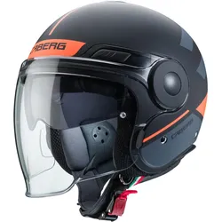 Caberg Uptown Loft Jethelm, schwarz-orange, Größe XS für Männer