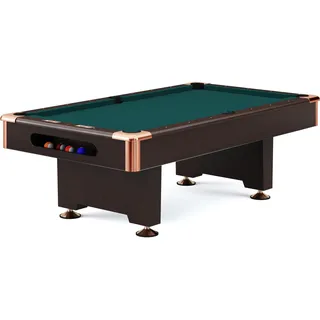 Automaten Hoffmann Billardtisch Club Pro III Dekor Nussbaum Blue-Green, 7 ft (Spielfeld 198x99 cm)