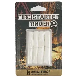 MILTEC Fire Starter Tinder - 8 Feueranzünder mit wasserdichter Transportbox