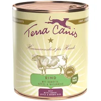 Terra Canis Rind mit Karotte, Apfel Naturreis 6 x 800 g