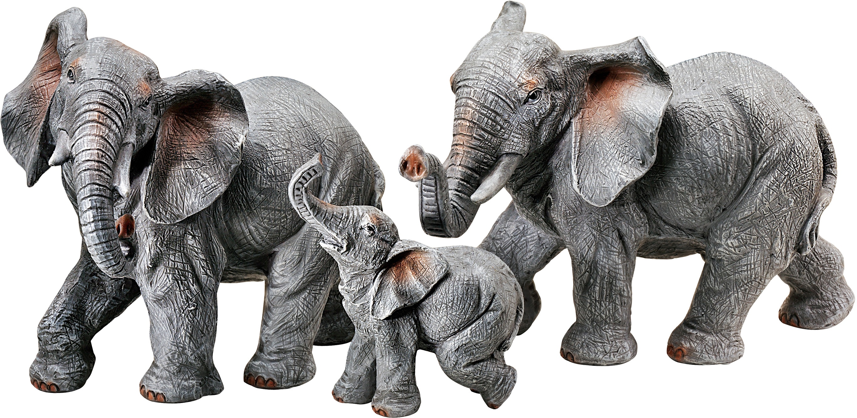 Dekofiguren „Elefantenfamilie“ 3Er-Set