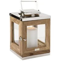 Fink Toledo Laterne Glas, braun, 25cm