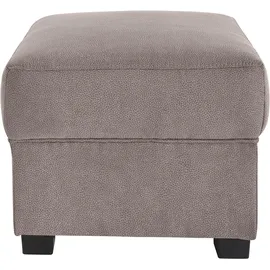 sit&more Polsterhocker Pandora Mikrofaser 58 x 45 x 58 cm Grau