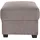 sit&more Polsterhocker Pandora Mikrofaser 58 x 45 x 58 cm Grau