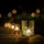 Relaxdays Teelichthalter 12er Set Glas Gold