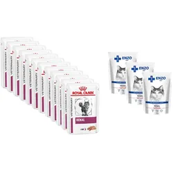 ROYAL CANIN Cat Renal 12x85g + ENZO VET Renal 3x100g