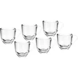 LEONARDO Napoli Set, spülmaschinengeeignete Espresso-Becher, kleine Kaffee-Tasse, mikrowellenfest, 80 ml, 6 Stück,