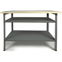 Ondis24 Werkbank Metall 120 x 85 x 60 cm grau