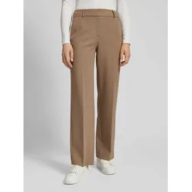 Selected Stoffhose mit Haken- und Reißverschluss Modell 'RITA', Camel Melange, 40