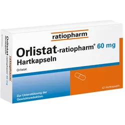 Orlistat-ratiopharm 60 mg - zur Unterstützung beim Abnehmen 42 St