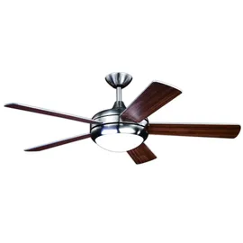 AireRyder Ursa Deckenventilator mit Beleuchtung 132 cm Silber/Walnuss