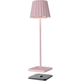 SOMPEX Dekoleuchte Aluminium 38 cm Akku spritzwassergeschützt pink
