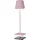 SOMPEX Dekoleuchte Aluminium 38 cm Akku spritzwassergeschützt pink