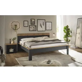 OTTO home Schlafzimmer-Set Westminster, Bett Liegefläche 180/200cm und 2 Nachtkommoden grau