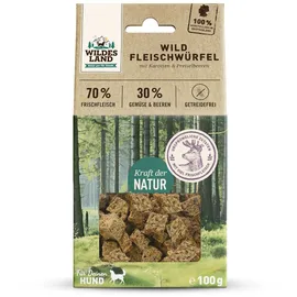 Wildes Land Fleischwürfel Sparpaket 6 x 100g Hunde Snack