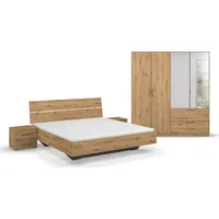 Rauch Schlafzimmer-Set RAUCH "Challenger" Schlafzimmermöbel-Sets Gr. Schrank mit Spiegel in 2 Breiten, Bett 3 Breiten und Nachttische