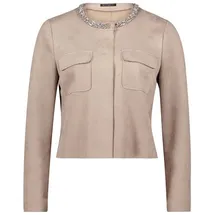 Betty Barclay Blazer-Jacke mit Brusttaschen, Taupe, 36