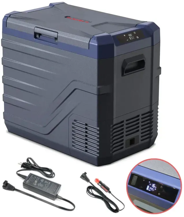 Tragbare Kühl- und Gefrierbox mit Kompressor 12V/24V 100/220V 50 Liter Promolink