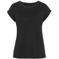 LASCANA Rundhalsshirt Damen schwarz Gr.32/34